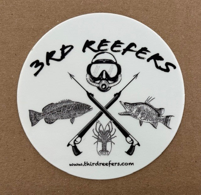 Third Reefers Logo Sticker - Great for Scuba Tanks!