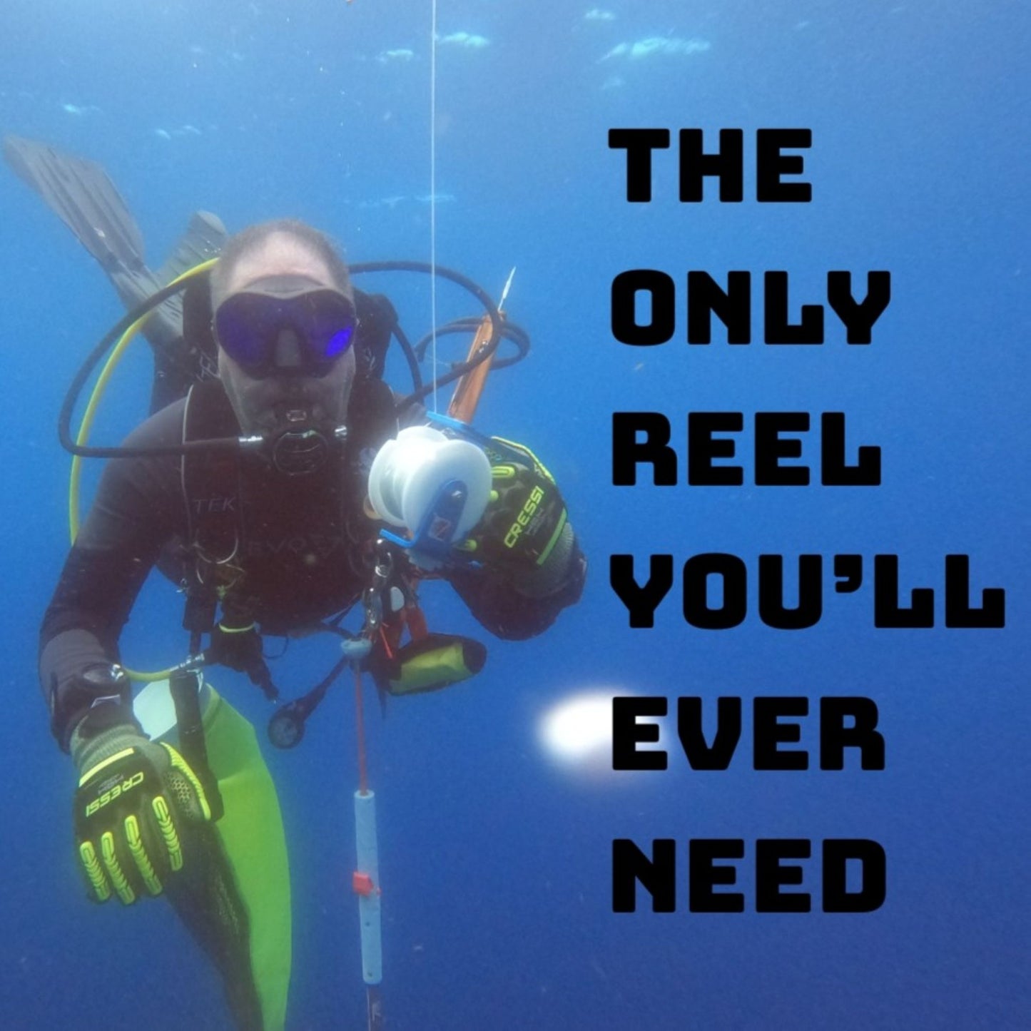 Introducing the TRD3 Aluminum Scuba Diving Reel with Cave Cam