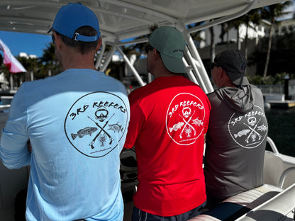 UV Long Sleeve 3rd Reefers Men's Shirt - available in sea foam green, navy, gray and red